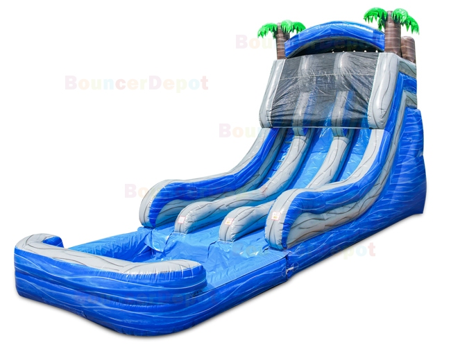 Marble 18 Feet Double Lane Marble Gray Water Slide