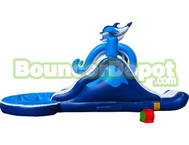 Residential 12 Feet Blowup Waterslides