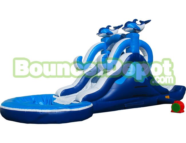 Residential 12 Feet Blowup Waterslides