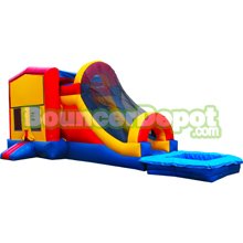 Module Combo Inflatable Bouncy House With Pool