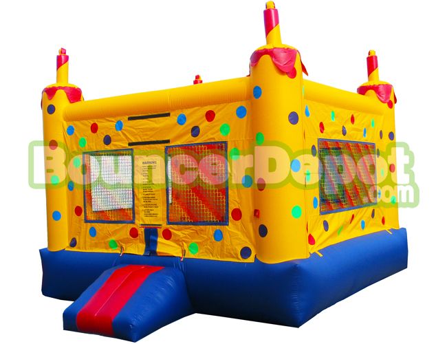 Birthday Cake Commercial Grade Bouncy House