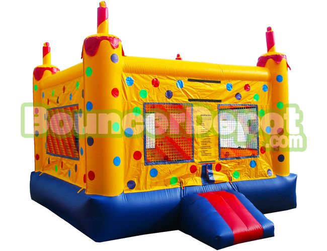 Birthday Cake Commercial Grade Bouncy House