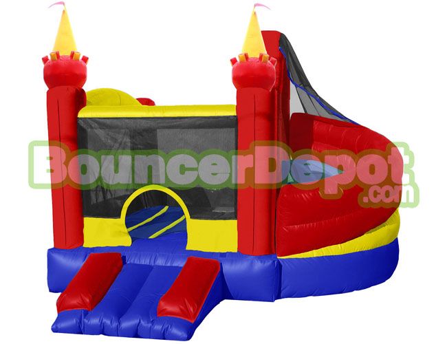 Castle Commercial Indoor Bouncer Slide Combo