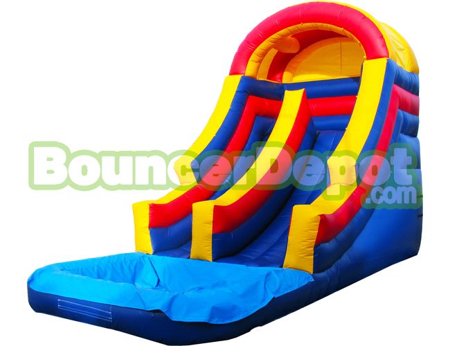 18 Ft Rainbow Front Load Commercial Water Slide