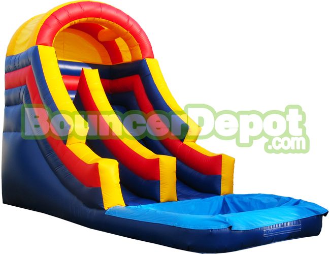 18 Ft Rainbow Front Load Commercial Water Slide