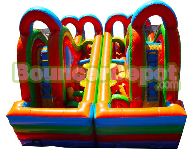 Double Course Inflatable Obstacle