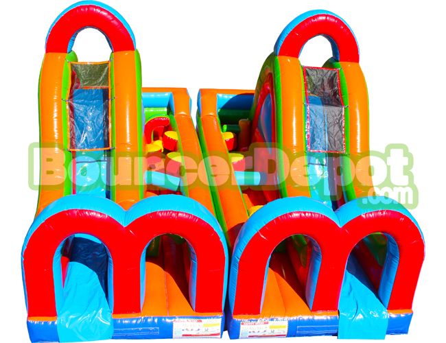Double Course Inflatable Obstacle
