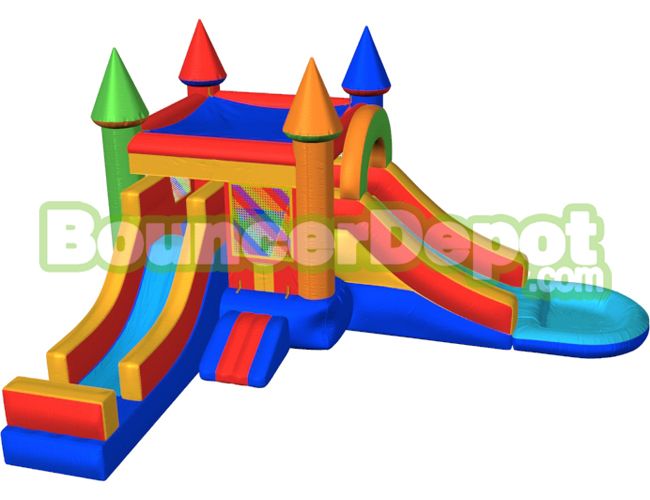 Double Slide Combo Castle Bounce House