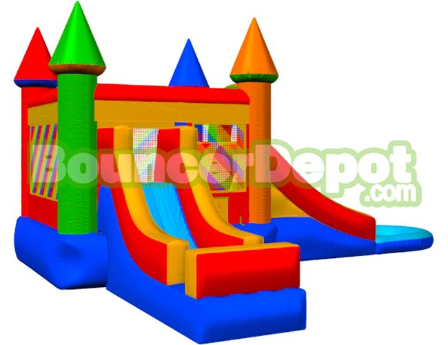 Double Slide Combo Castle Bounce House