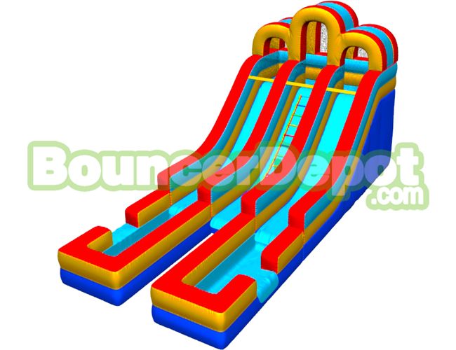 20 High Dual Pool Inflatable Water Slide