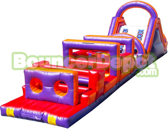 70 Feet Obstacle Course Inflatable Play Land