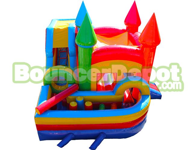 Inflatable Castle Combo Obstacle