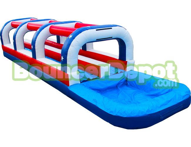 Inflatable Slip N Slide, 2 Lane All American Inflatable Slip N Slide