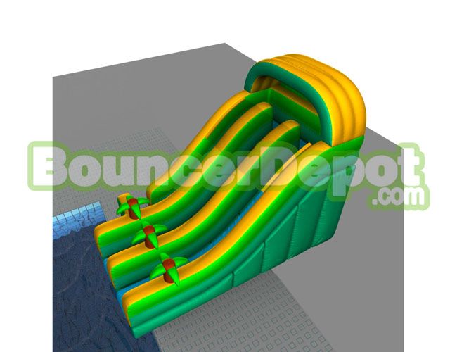 Inground Inflatable Pool Slide