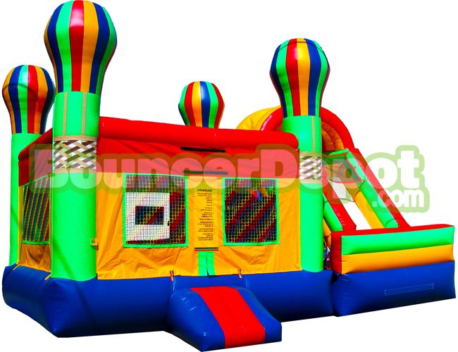 Jumper And Bounce, Rainbow Compact Jumper And Bounce Combo BouncerDepot