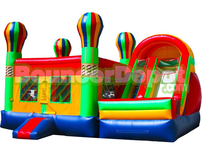 Jumper And Bounce, Rainbow Compact Jumper And Bounce Combo BouncerDepot