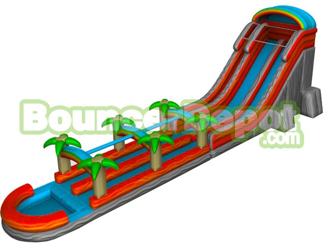 Marble Orange Water Slide