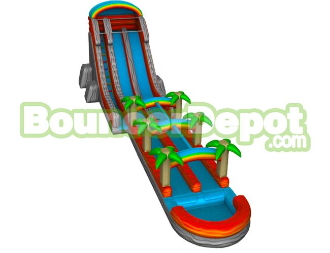 Marble Orange Water Slide