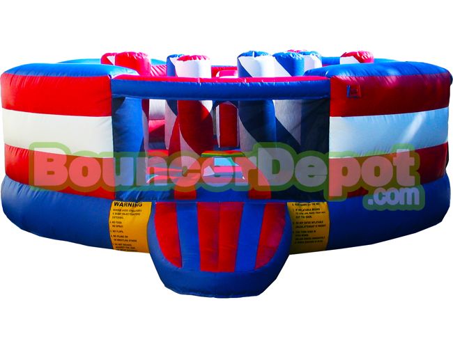 Compact Indoor Moon Bounce Obstacle Course