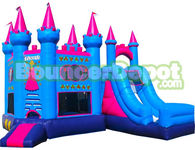 Combo Princess Castle Moonwalk Sales