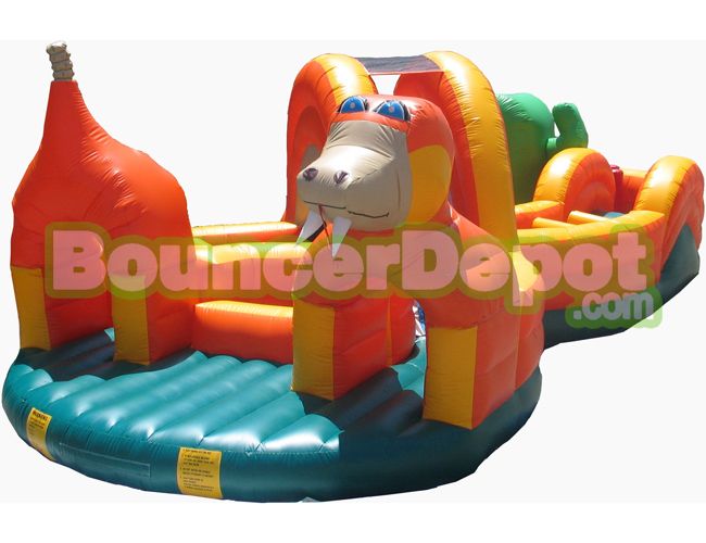 Inflatable Snake Obstacle Challenge