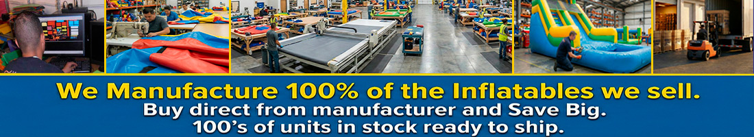 We Only Manufacture & Sell Commercial Grade Inflatables !