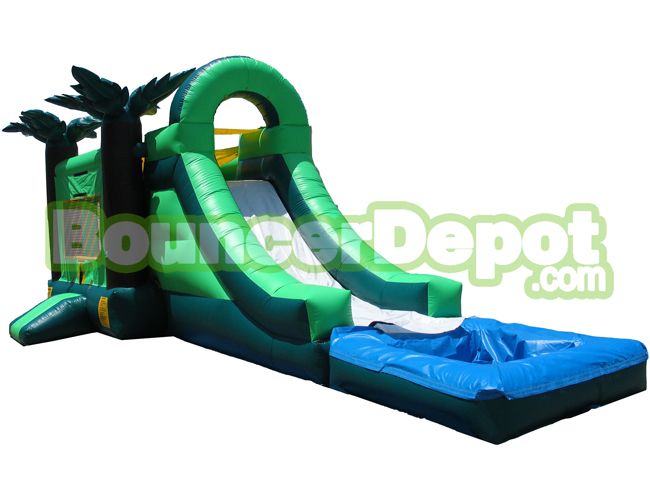 Tropical Combo Slide With Pool