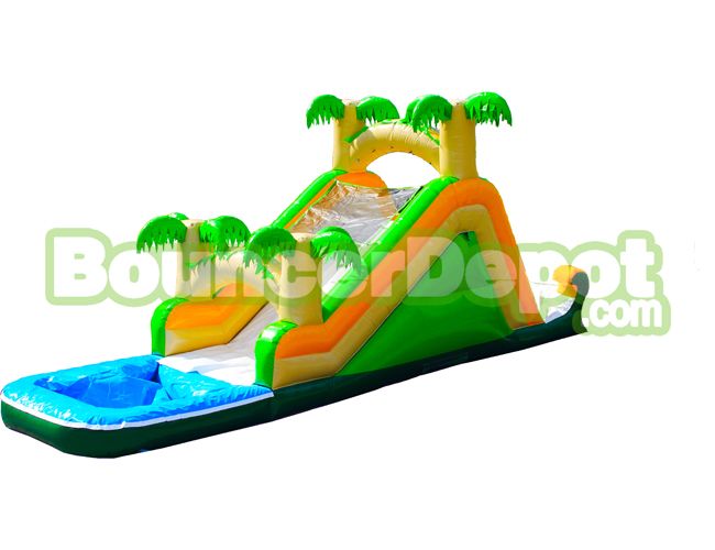 Tropical Inflatable Water Slide