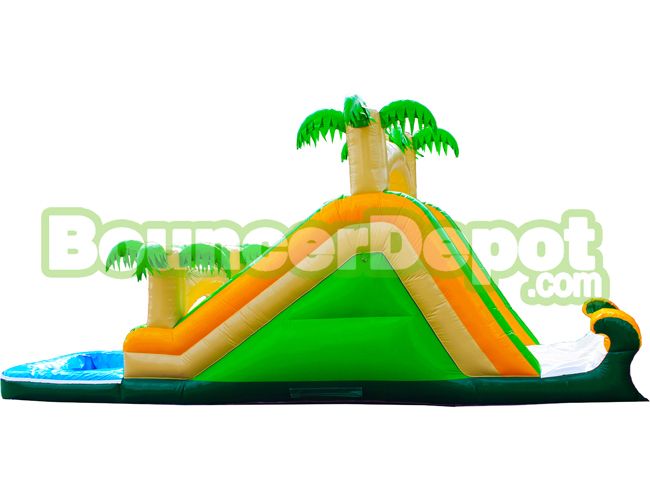 Tropical Inflatable Water Slide