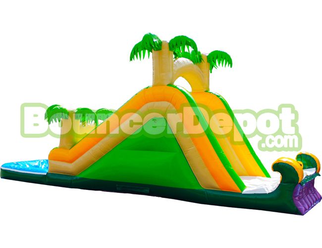 Tropical Inflatable Water Slide