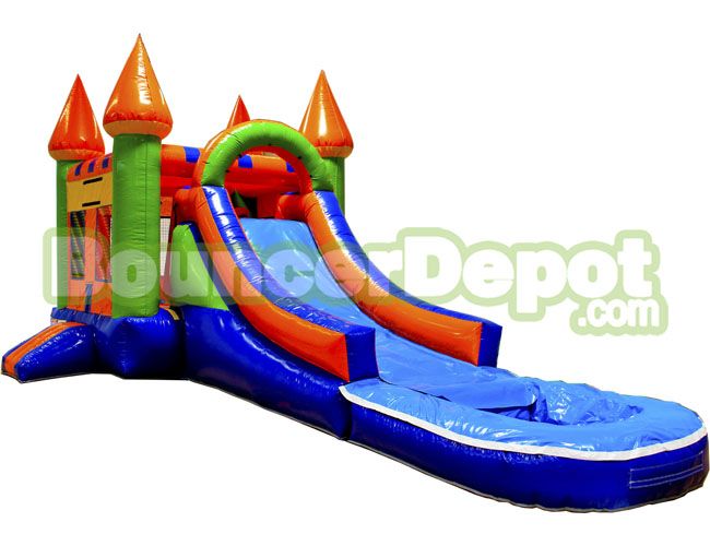 Wet Dry Castle Combo Bounce House