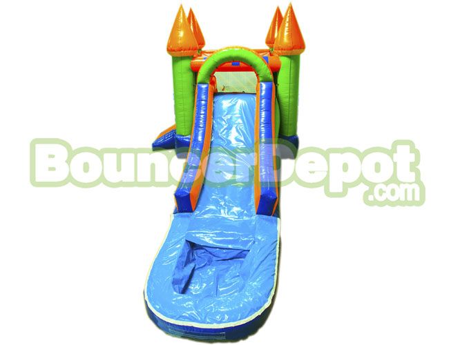 Wet Dry Castle Combo Bounce House